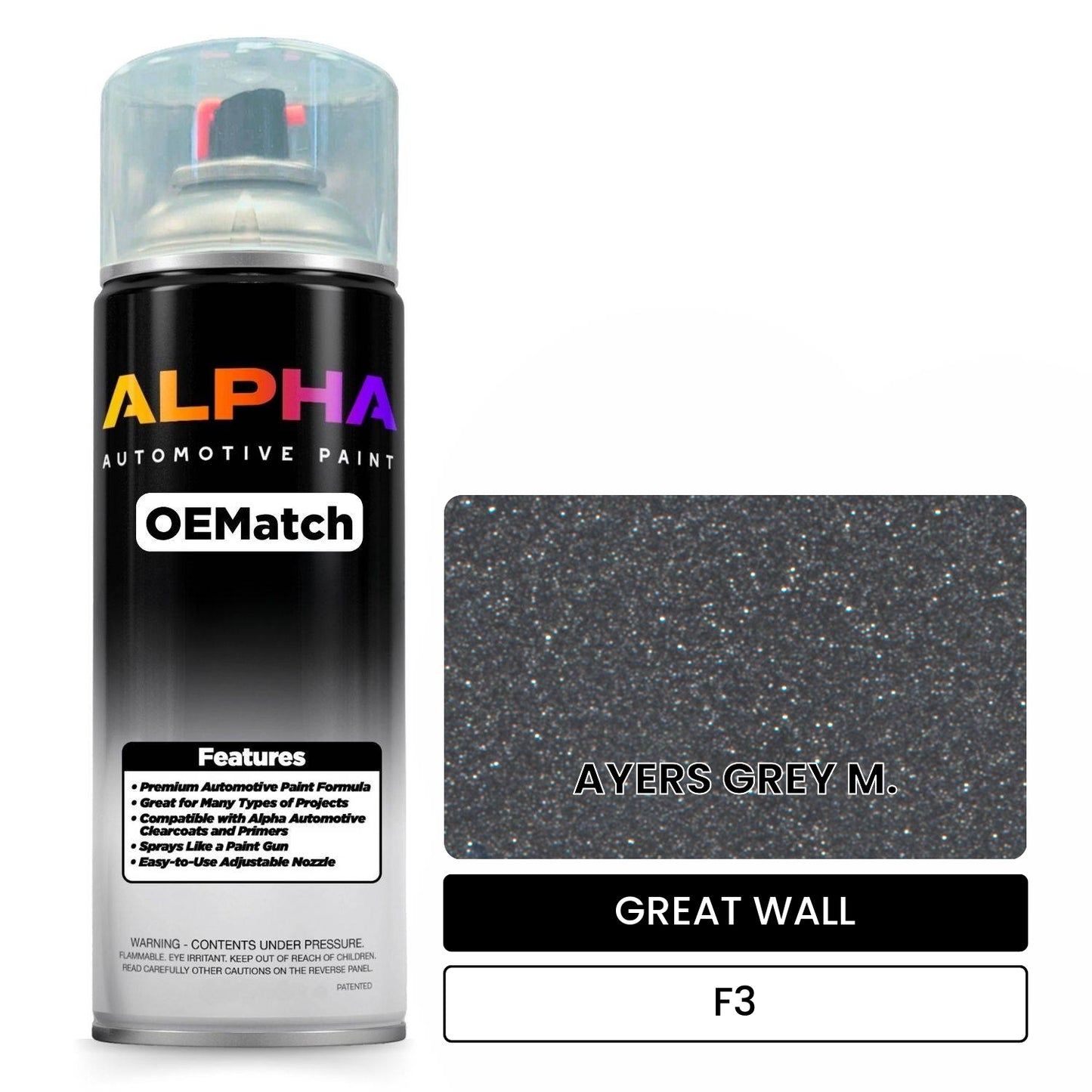 GREAT WALL AYERS GREY M. F3 OEMatch Spraycan