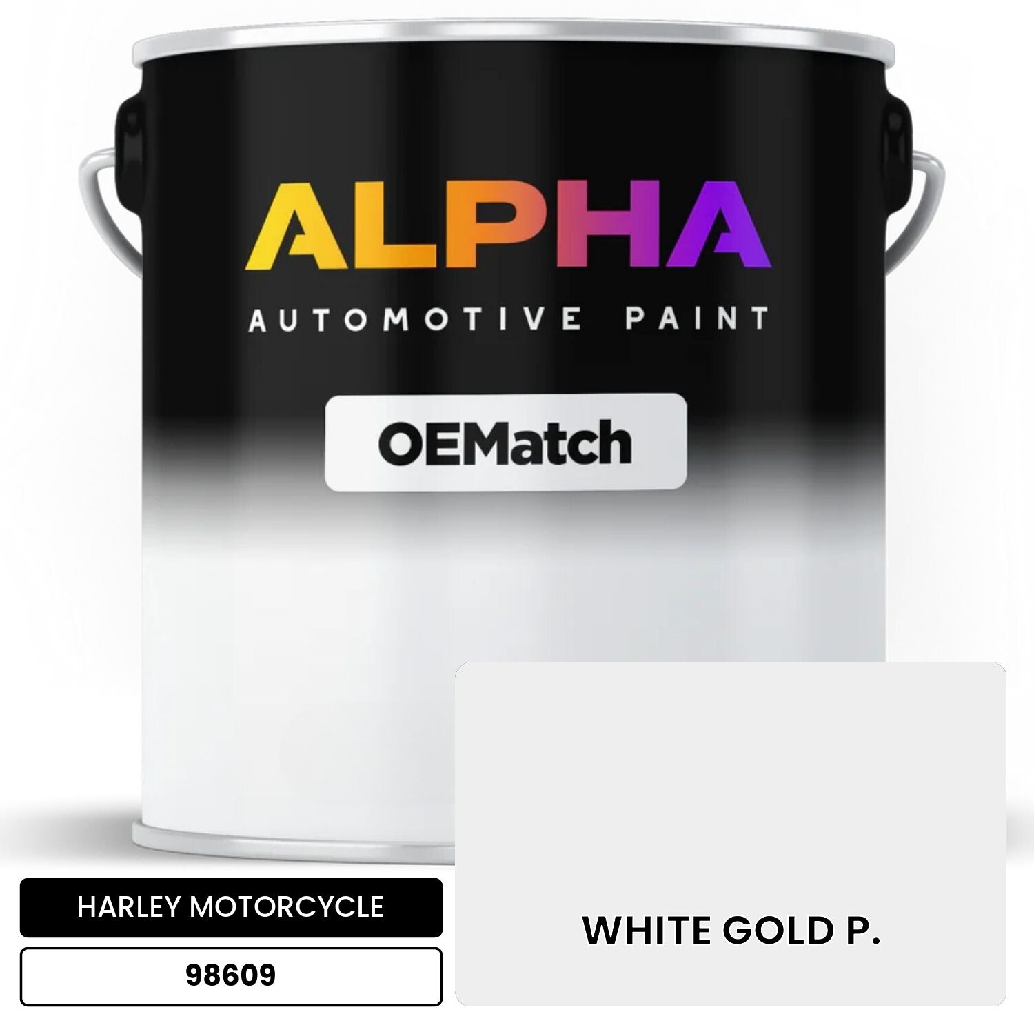 Harley-Davidson White Gold Pearl 98609 | OEMatch Basecoat – The