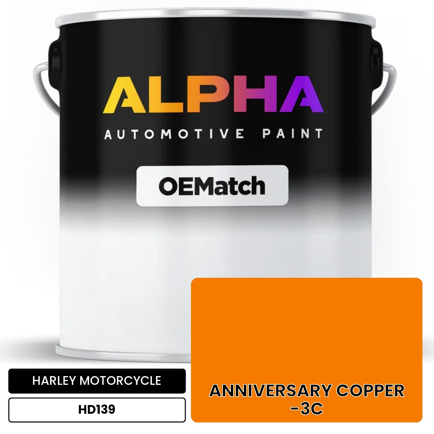ハーレーダビッドソン　ペイントアイアンメイデン Harley-Davidson Anniversary Copper -3C HD139 | OEMatch Basecoat