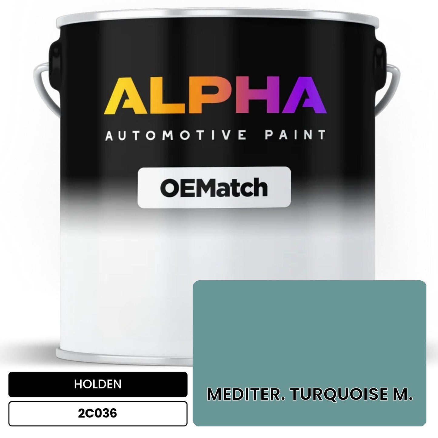 HOLDEN MEDITER. TURQUOISE M. 2C036 OEMatch Basecoat