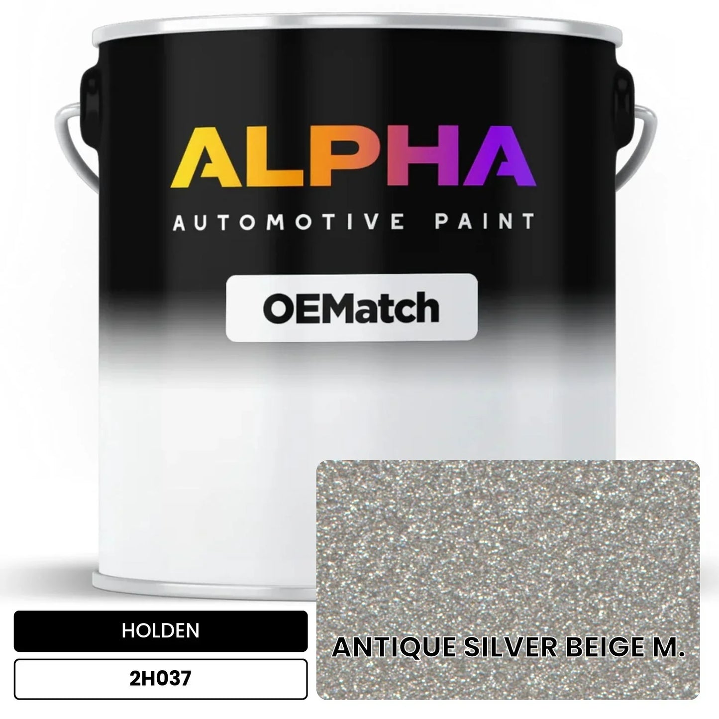 HOLDEN ANTIQUE SILVER BEIGE M. 2H037 OEMatch Basecoat