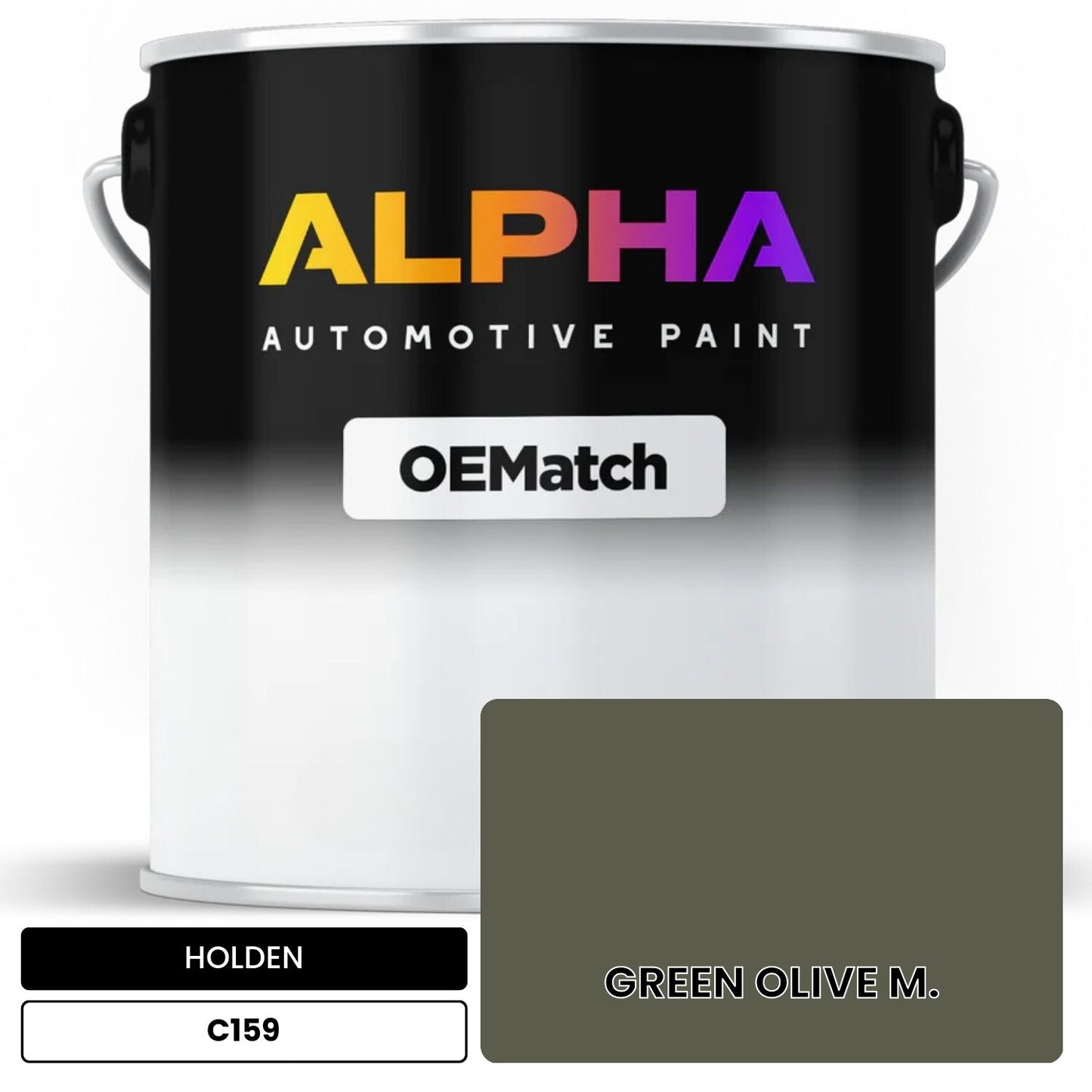 HOLDEN GREEN OLIVE M. C159 OEMatch Basecoat