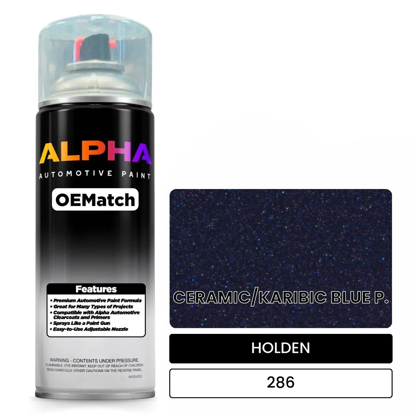 HOLDEN CERAMIC/KARIBIC BLUE P. 286 OEMatch Spraycan