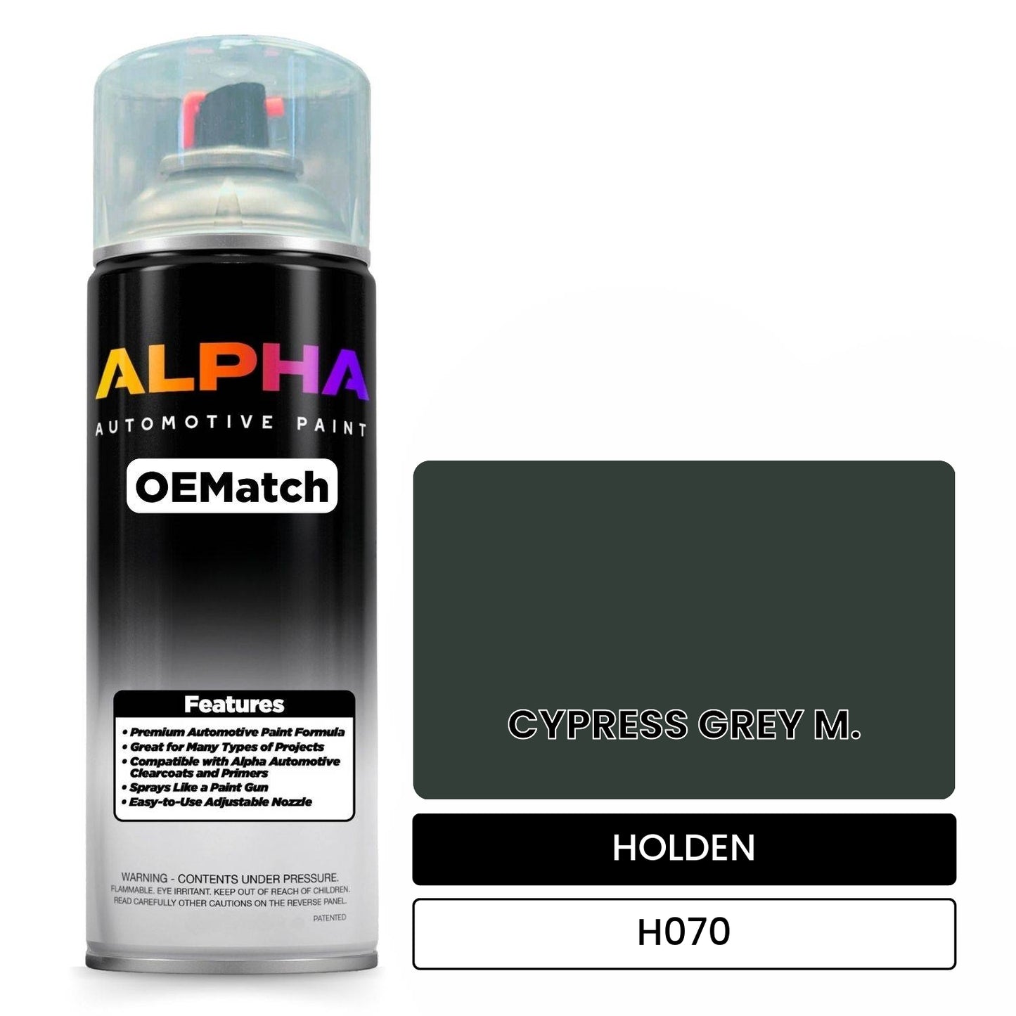 HOLDEN CYPRESS GREY M. H070 OEMatch Spraycan
