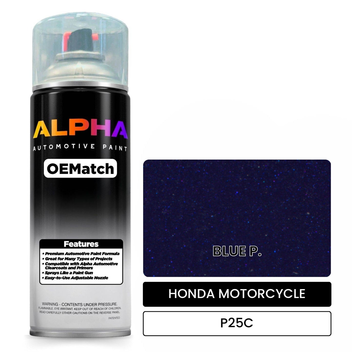 HONDA MOTORCYCLE BLUE P. P25C OEMatch Spraycan