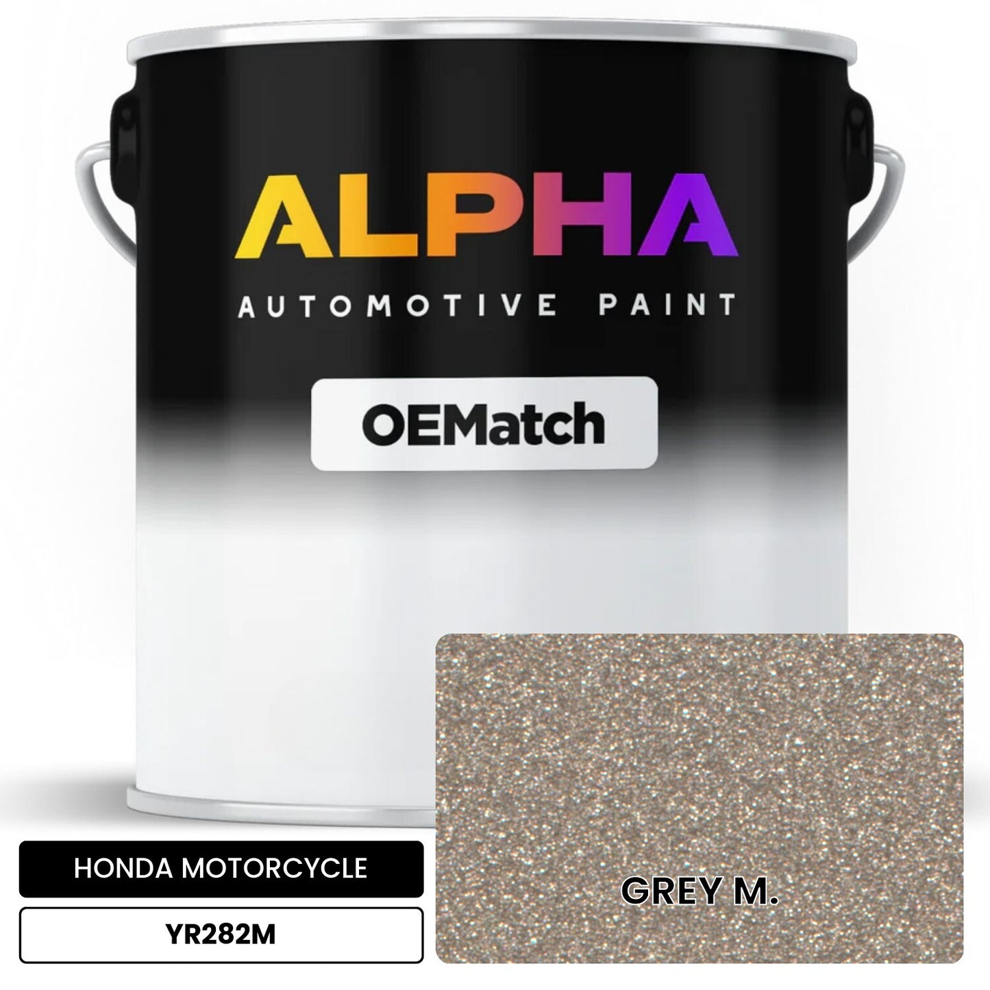 HONDA MOTORCYCLE GREY M. YR282M OEMatch Basecoat