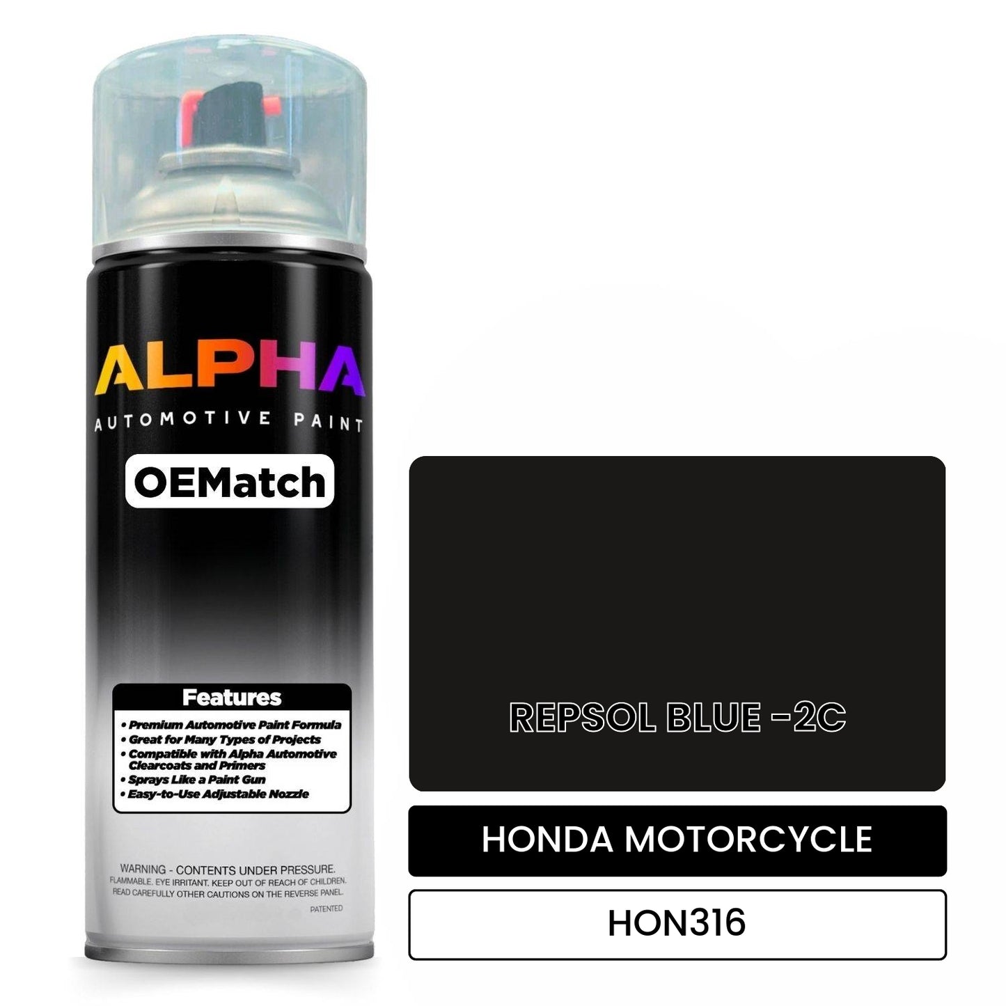 HONDA MOTORCYCLE REPSOL BLUE -2C HON316 OEMatch Spraycan