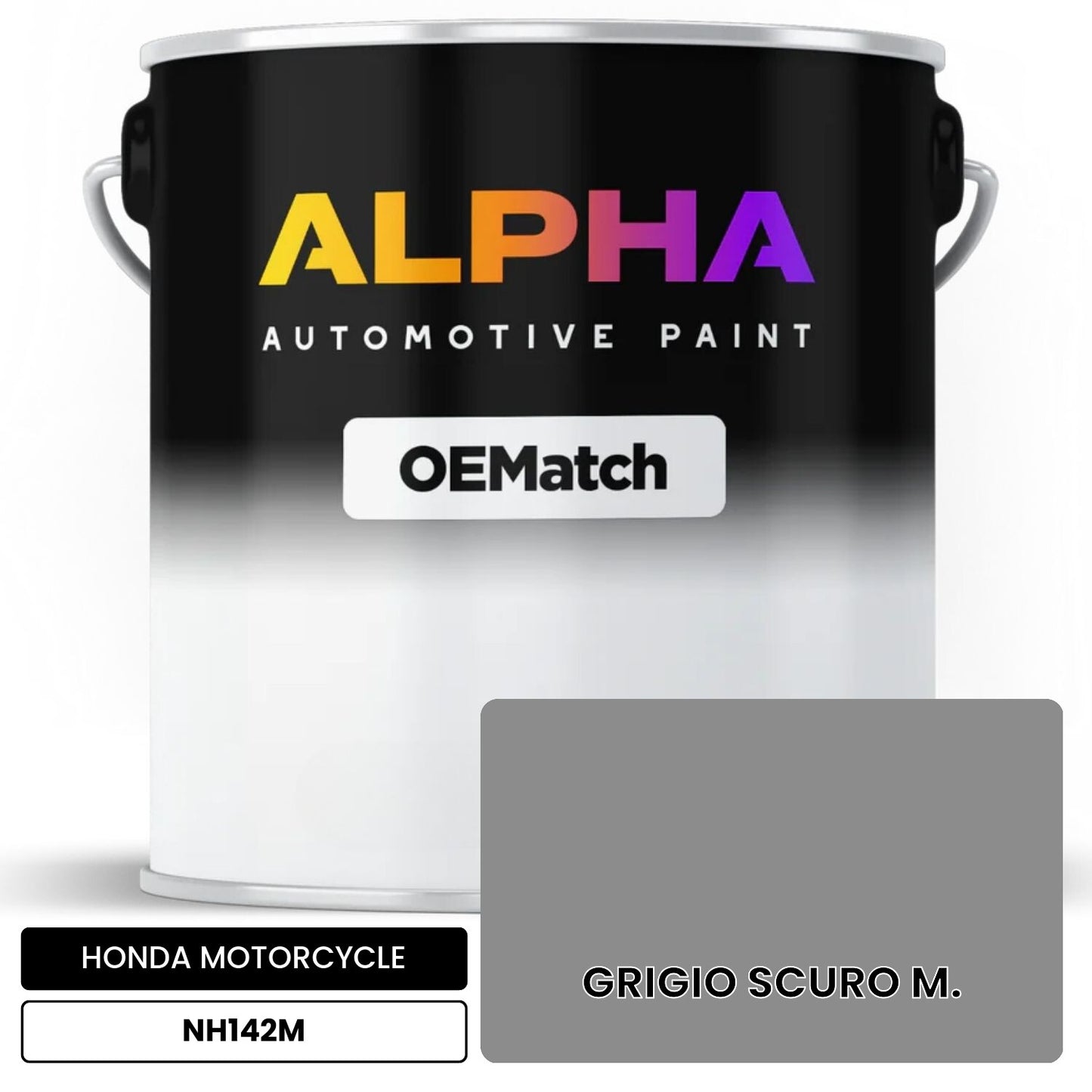 HONDA MOTORCYCLE GRIGIO SCURO M. NH142M OEMatch Basecoat