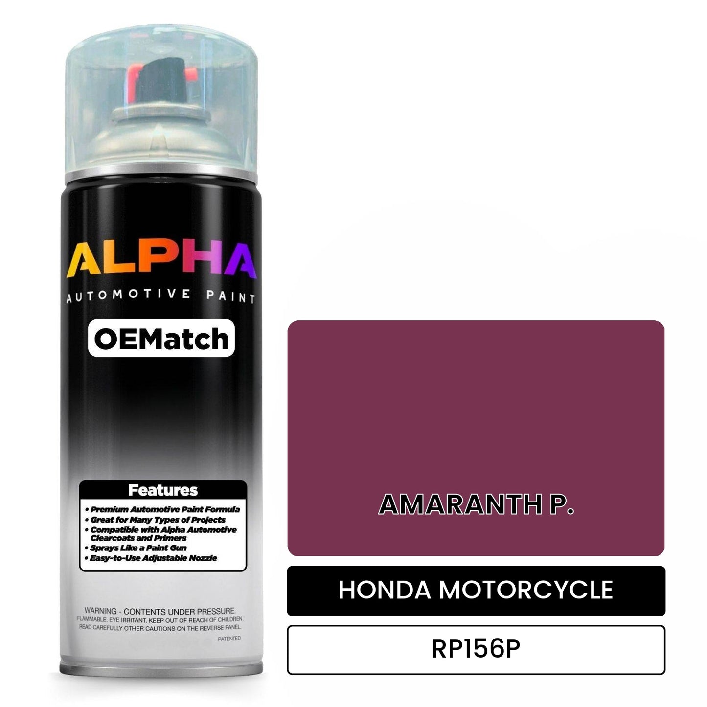 HONDA MOTORCYCLE AMARANTH P. RP156P OEMatch Spraycan