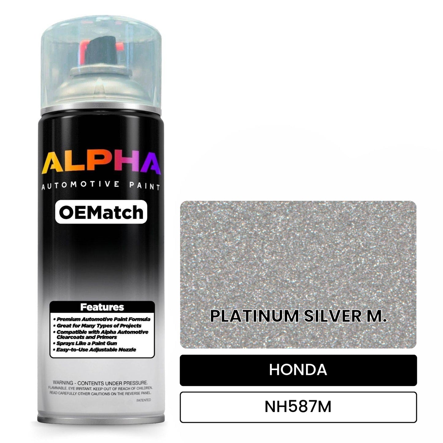 HONDA PLATINUM SILVER M. NH587M OEMatch Spraycan