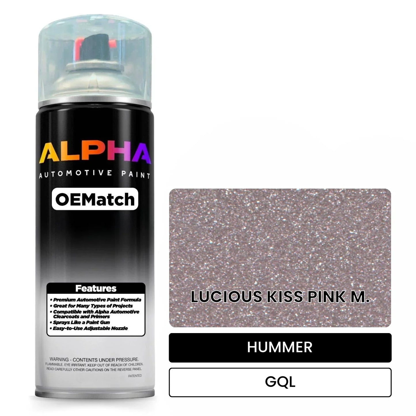 HUMMER LUCIOUS KISS PINK M. GQL OEMatch Spraycan