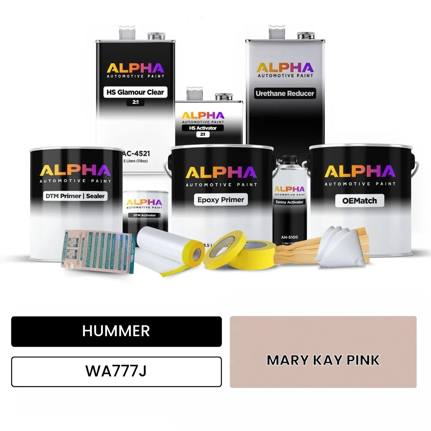 HUMMER MARY KAY PINK WA777J OEMatch Vehicle Paint Kit