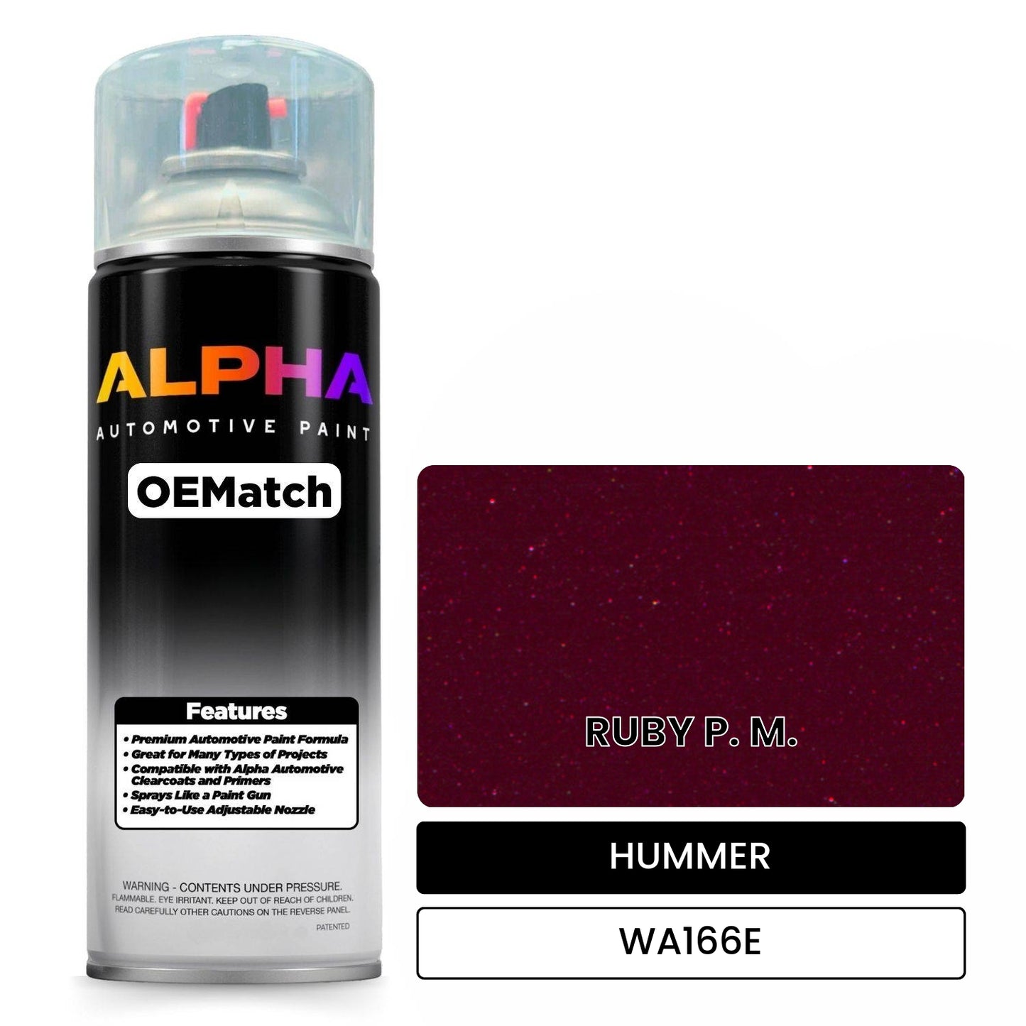 HUMMER RUBY P. M. WA166E OEMatch Spraycan