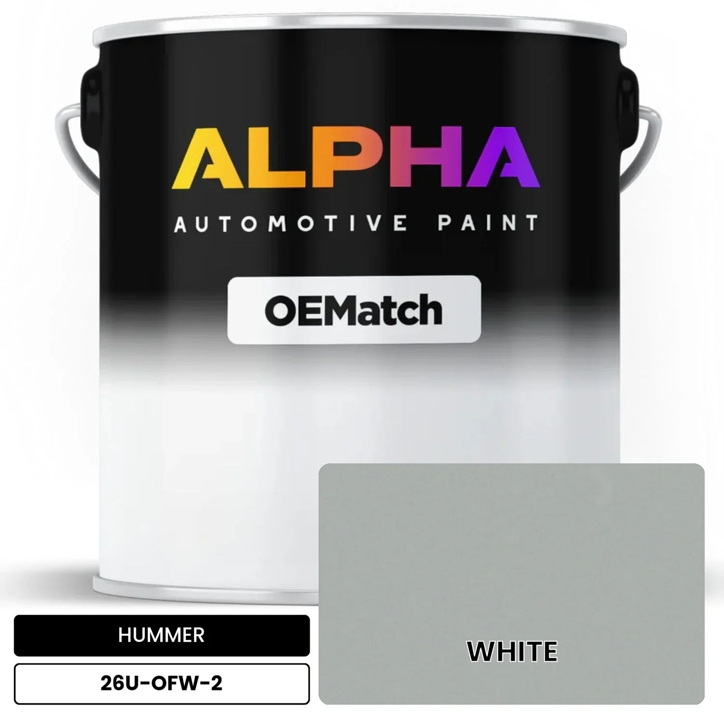 HUMMER WHITE 26U-OFW-2 OEMatch Basecoat