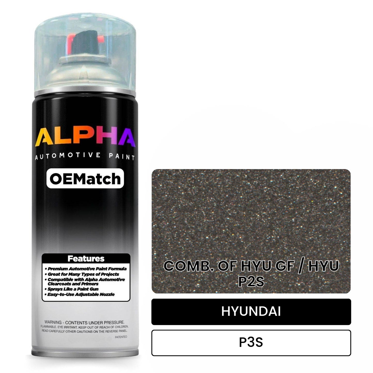 HYUNDAI COMB. OF HYU GF / HYU P2S P3S OEMatch Spraycan