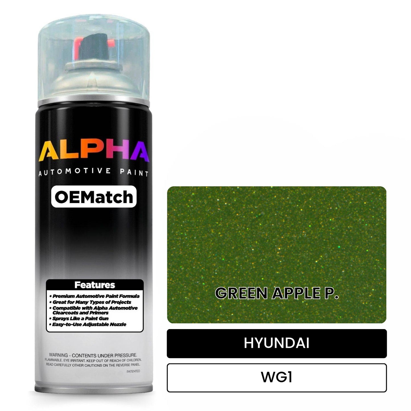 HYUNDAI GREEN APPLE P. WG1 OEMatch Spraycan
