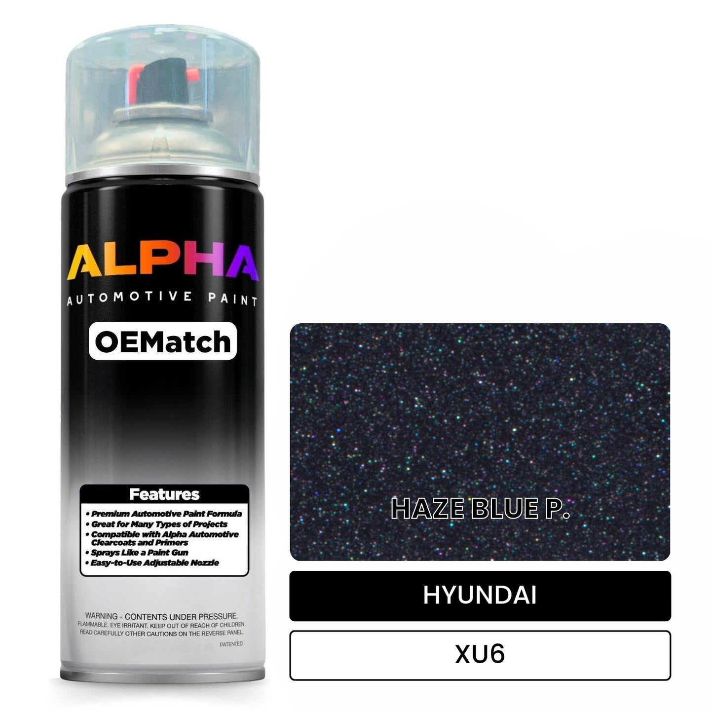HYUNDAI HAZE BLUE P. XU6 OEMatch Spraycan
