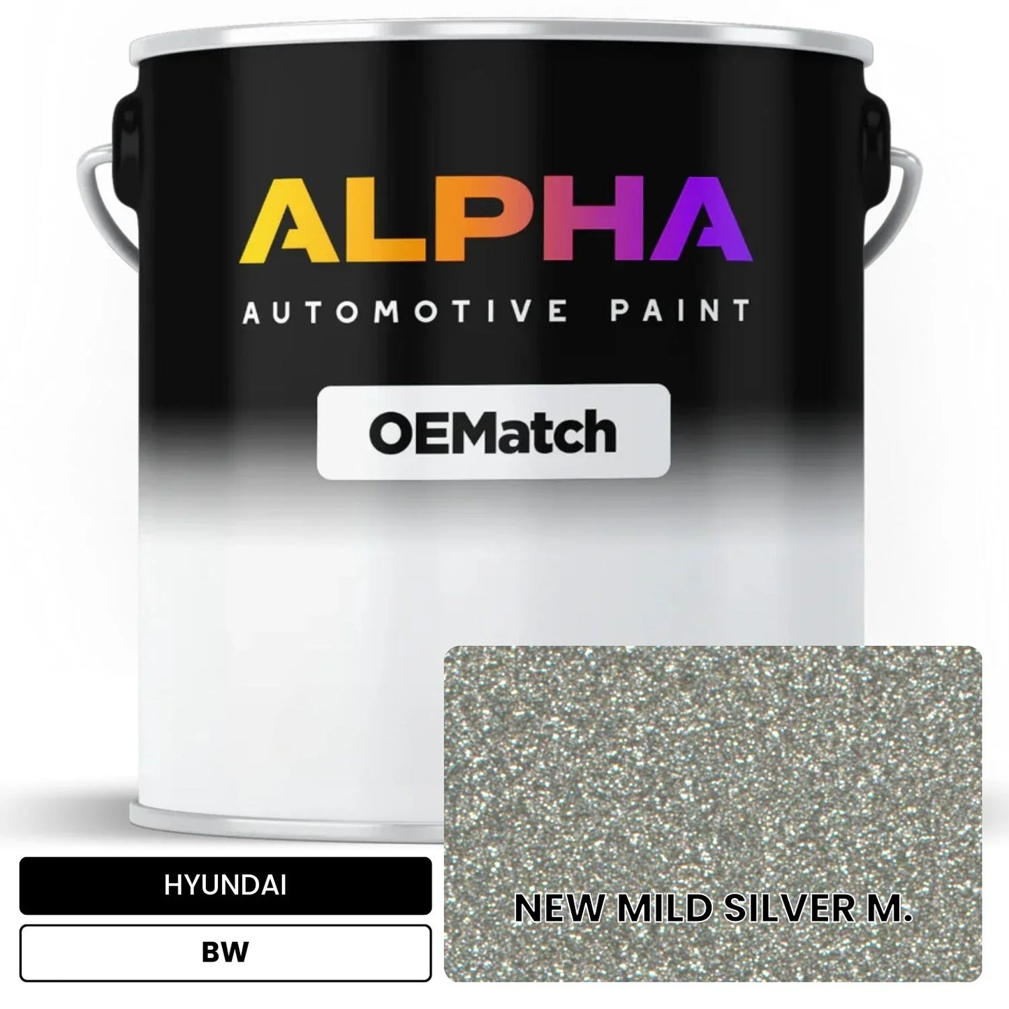 HYUNDAI NEW MILD SILVER M. BW OEMatch Basecoat