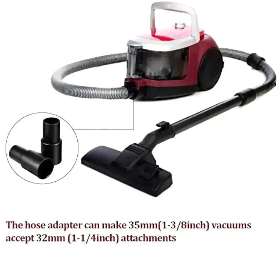 Adapter (A) for Shark, Hoover, Miele, Black and Decker, Karcher, Bissell and many more. 1 3/8 inch (35 mm) hose end