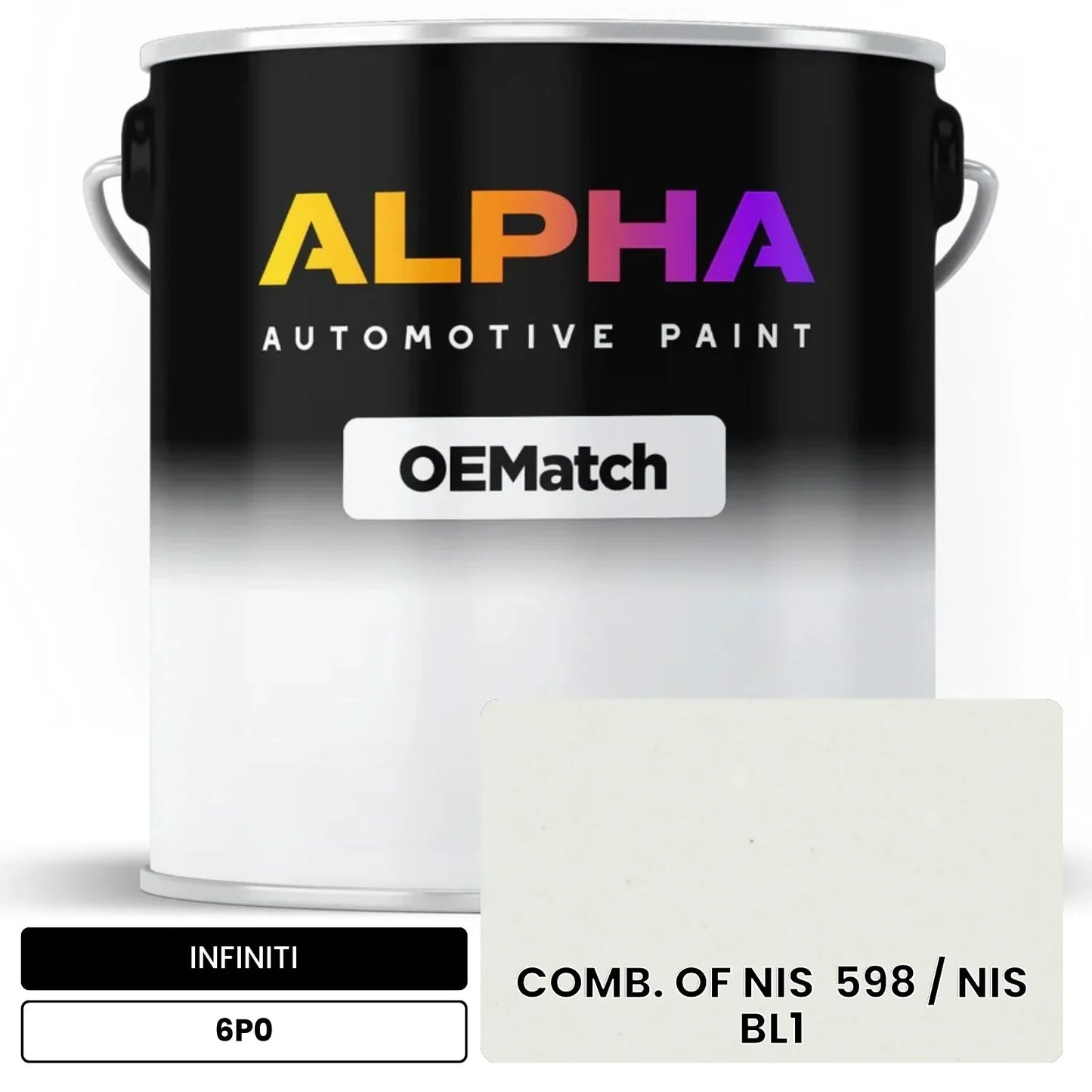 INFINITI COMB. OF NIS 598 / NIS BL1 6P0 OEMatch Basecoat