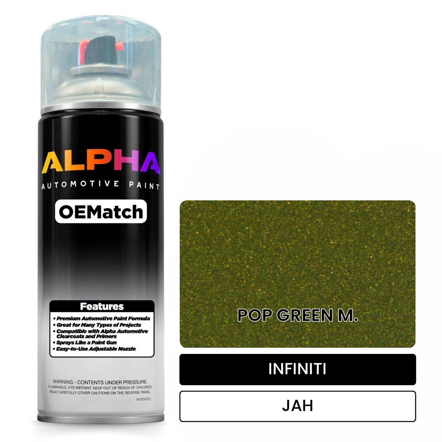 INFINITI POP GREEN M. JAH OEMatch Spraycan