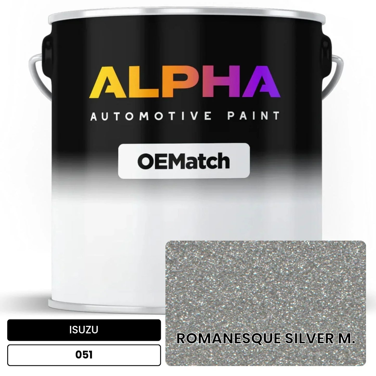 ISUZU ROMANESQUE SILVER M. 051 OEMatch Basecoat
