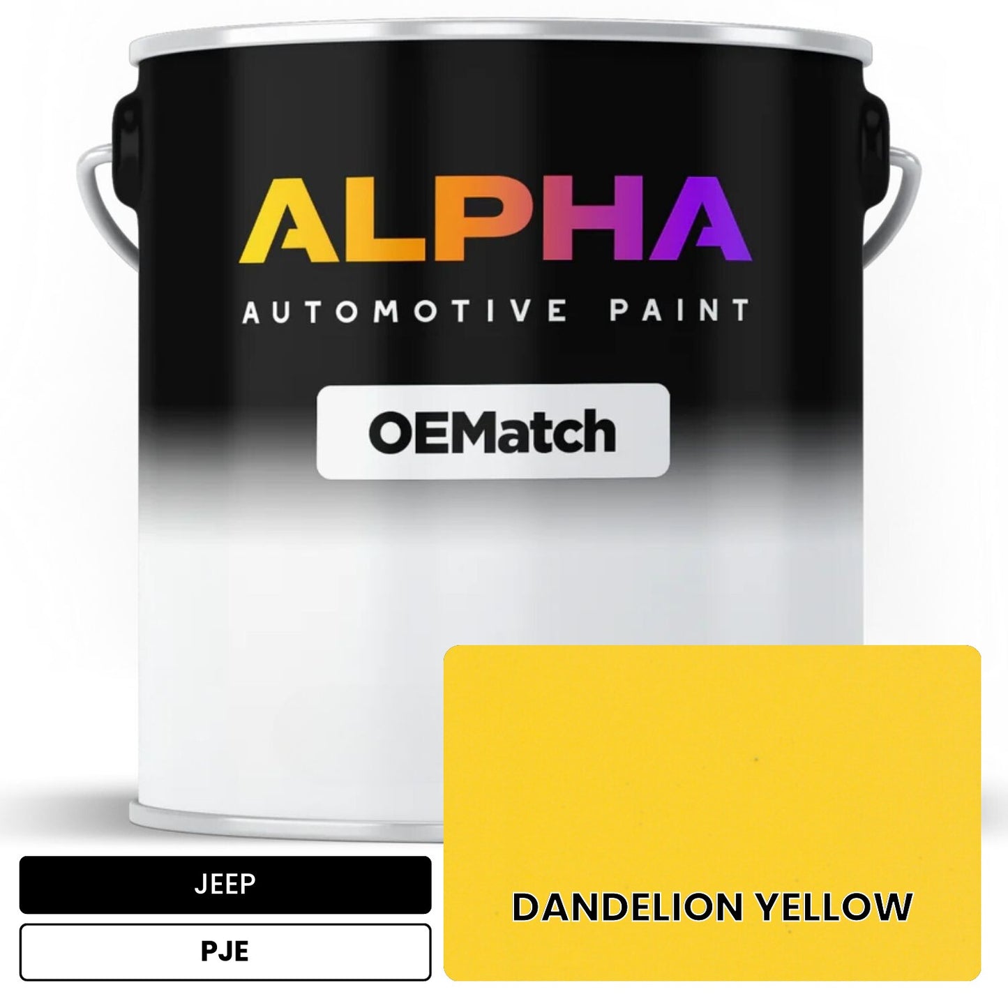 JEEP DANDELION YELLOW PJE OEMatch Basecoat