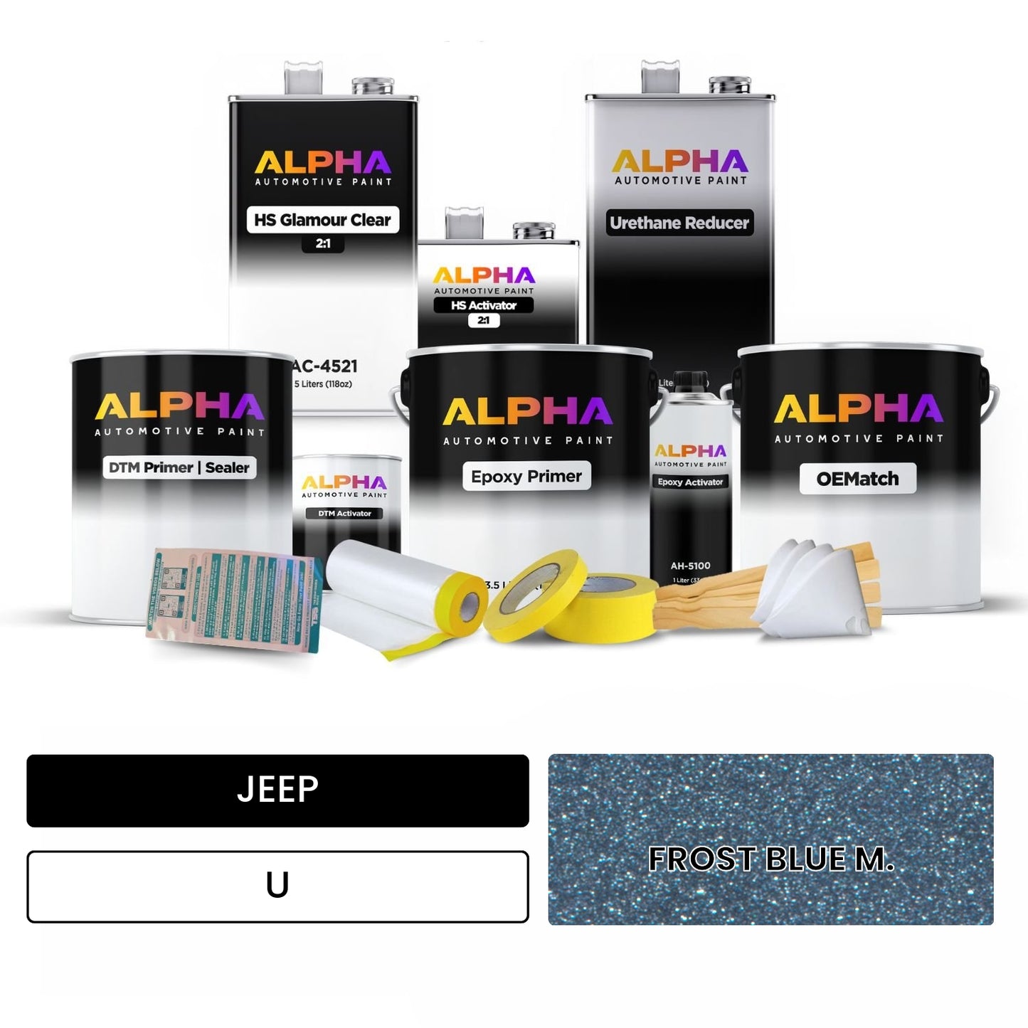 JEEP FROST BLUE M. U OEMatch Vehicle Paint Kit