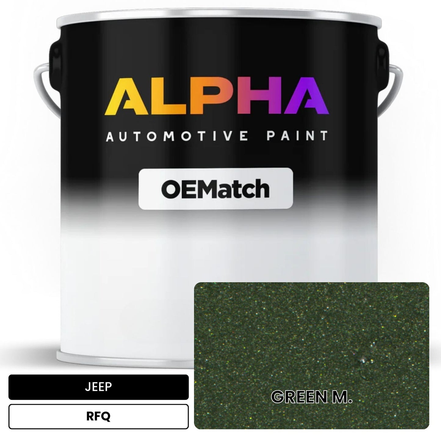 JEEP GREEN M. RFQ OEMatch Basecoat
