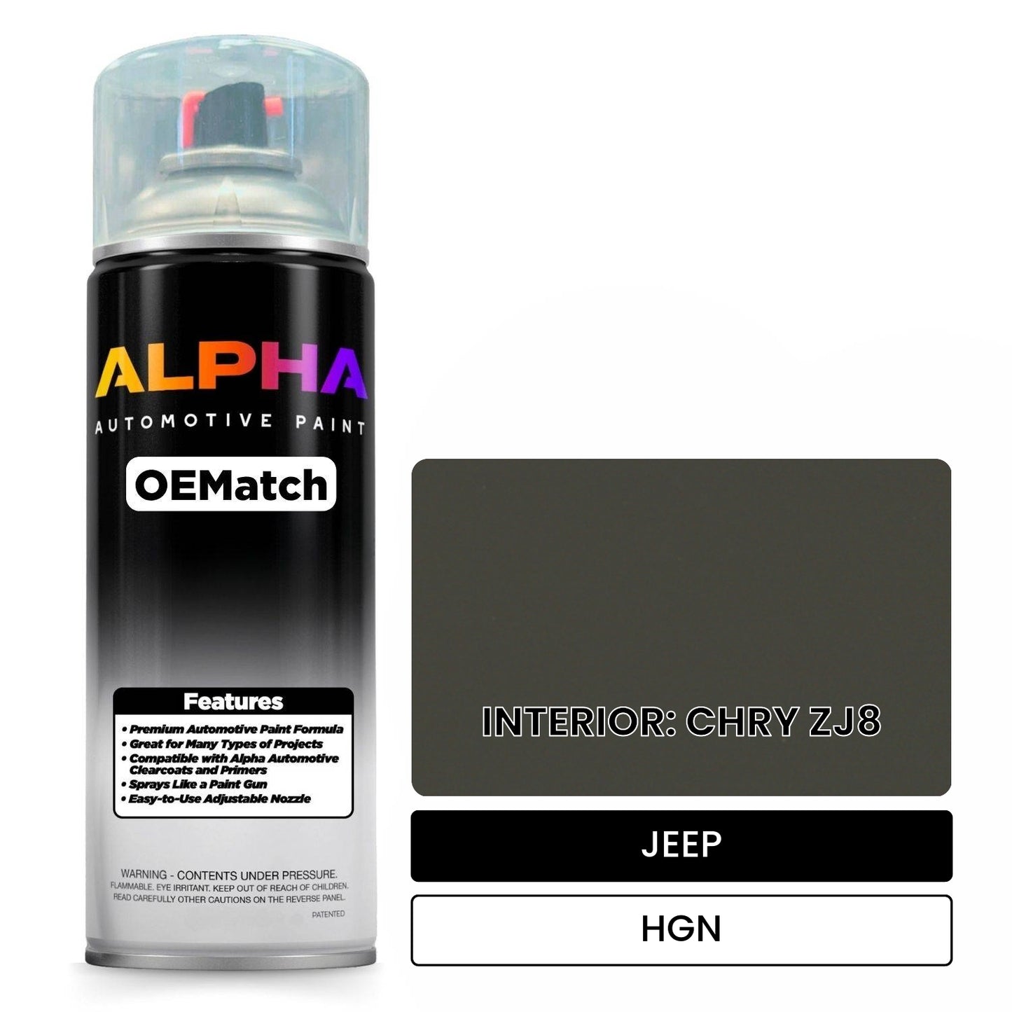 JEEP INTERIOR: CHRY ZJ8 HGN OEMatch Spraycan