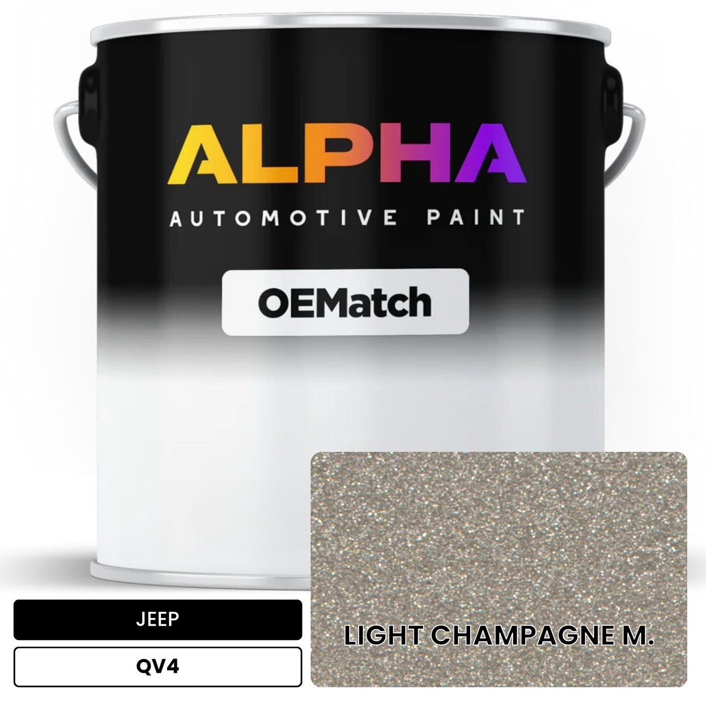 JEEP LIGHT CHAMPAGNE M. QV4 OEMatch Basecoat