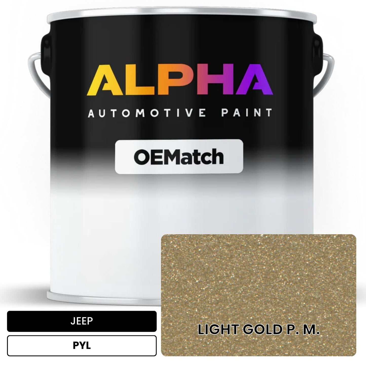 JEEP LIGHT GOLD P. M. PYL OEMatch Basecoat