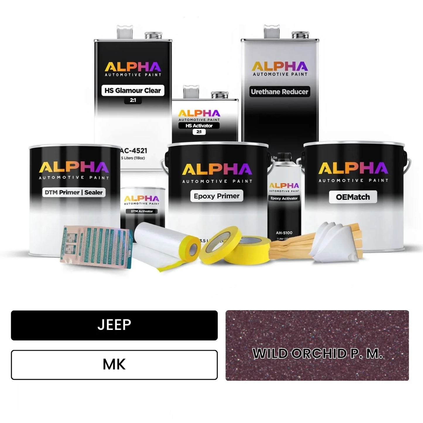 JEEP WILD ORCHID P. M. MK OEMatch Vehicle Paint Kit