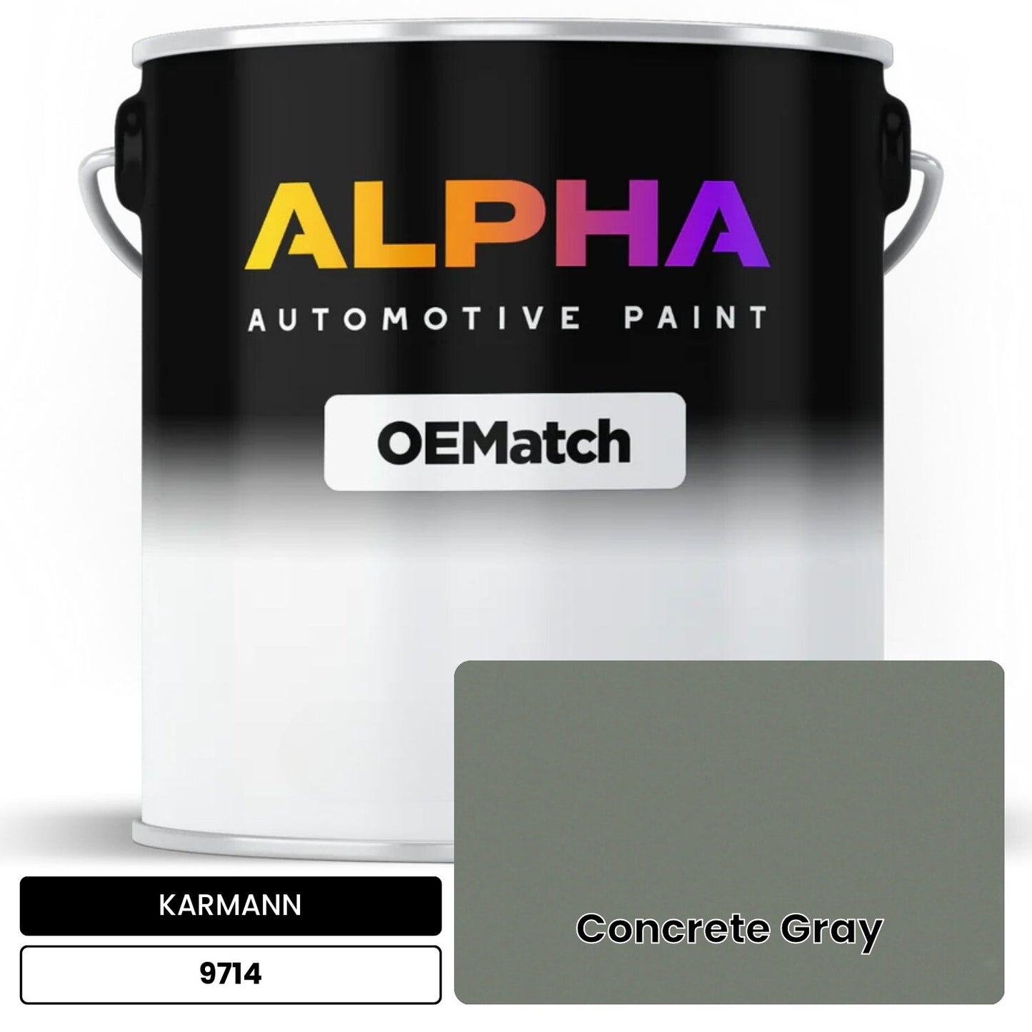 KARMANN Concrete Gray 9714 OEMatch Basecoat