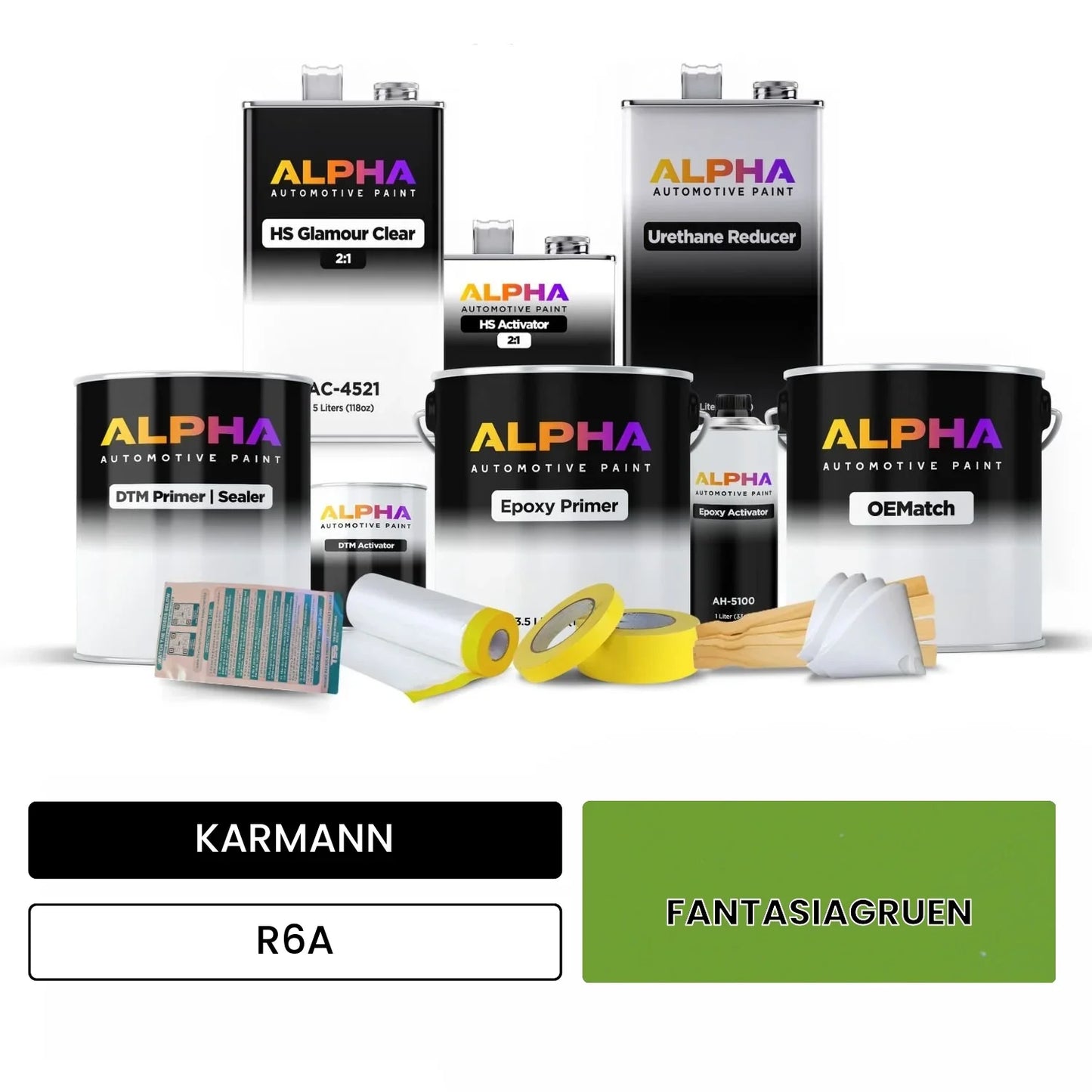 KARMANN Fantasy Green R6A OEMatch Vehicle Paint Kit