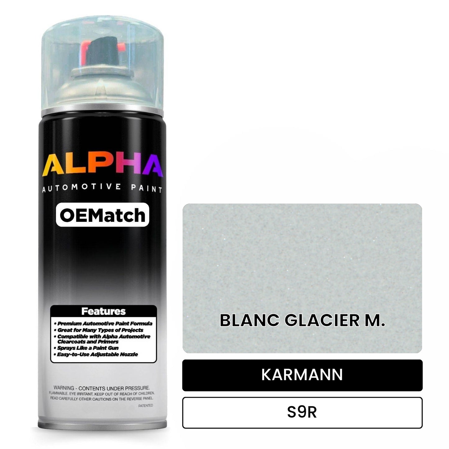 KARMANN Glacier White Metallic S9R OEMatch Spraycan