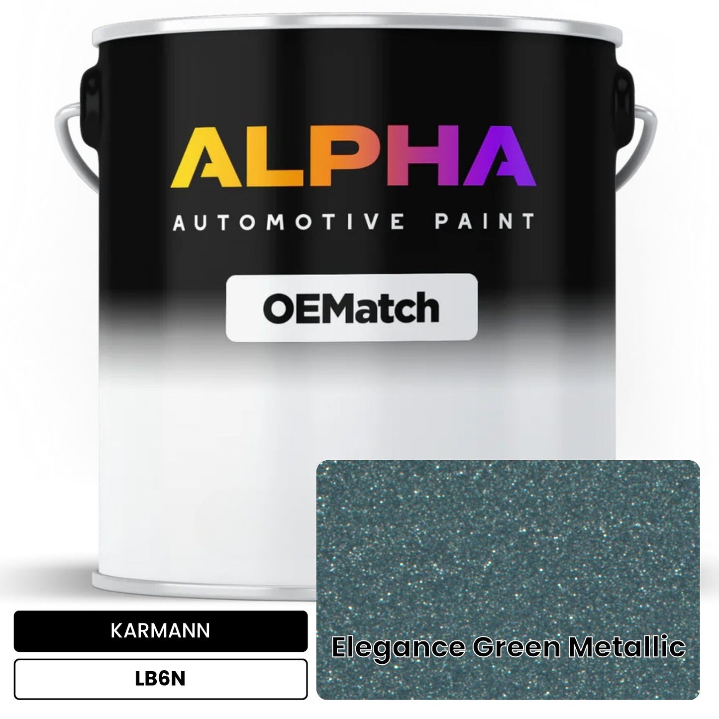 KARMANN Elegance Green Metallic LB6N OEMatch Basecoat