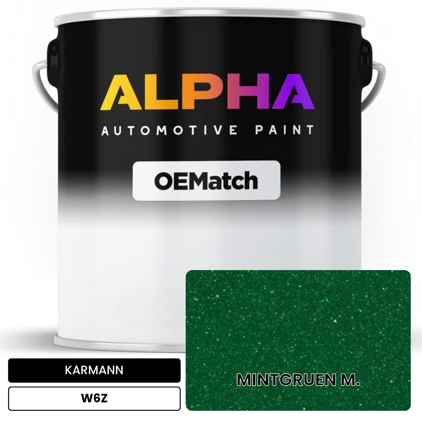 KARMANN Mint Green Metallic W6Z OEMatch Basecoat