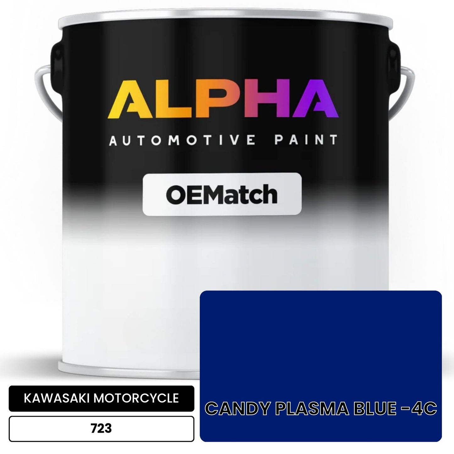 KAWASAKI MOTORCYCLE CANDY PLASMA BLUE -4C 723 OEMatch Basecoat