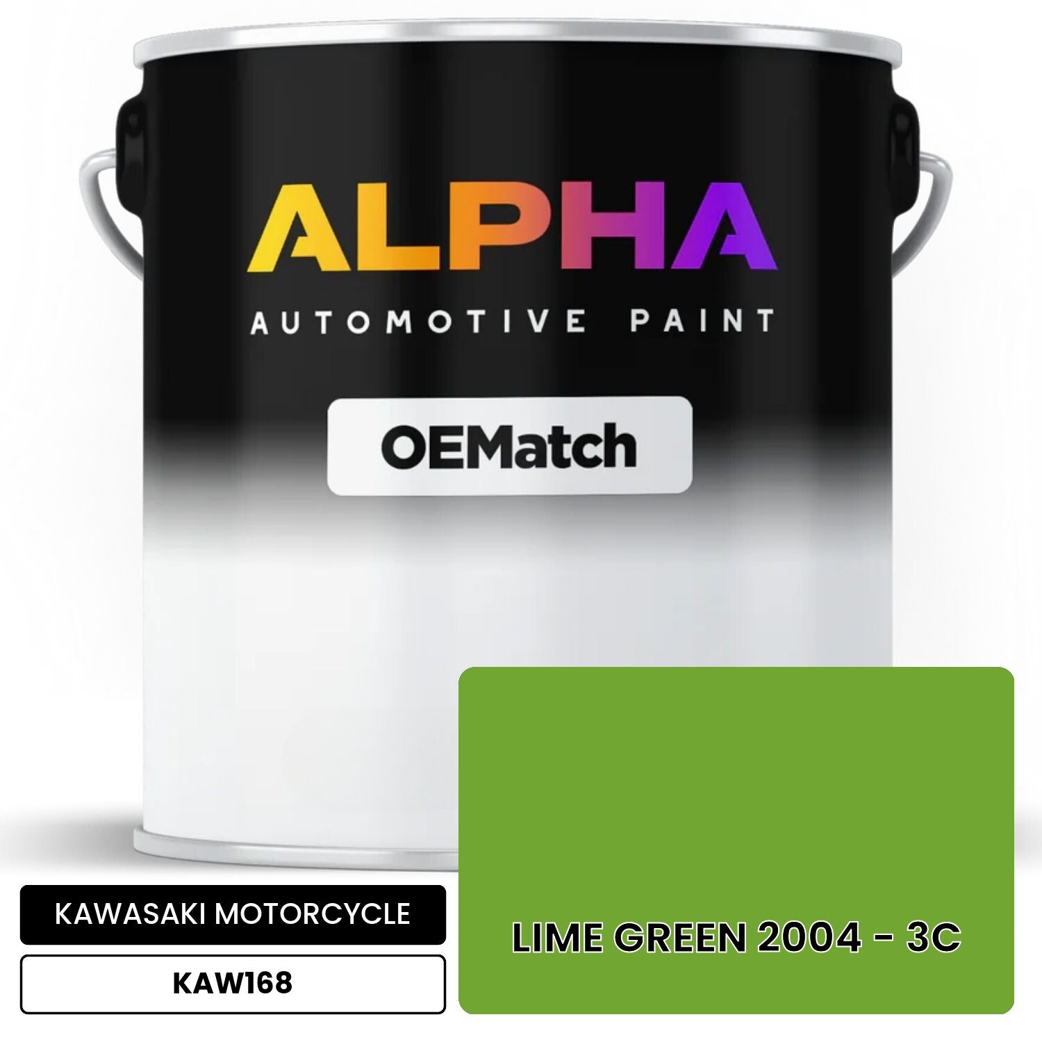 KAWASAKI MOTORCYCLE LIME GREEN 2004 - 3C KAW168 | OEMatch