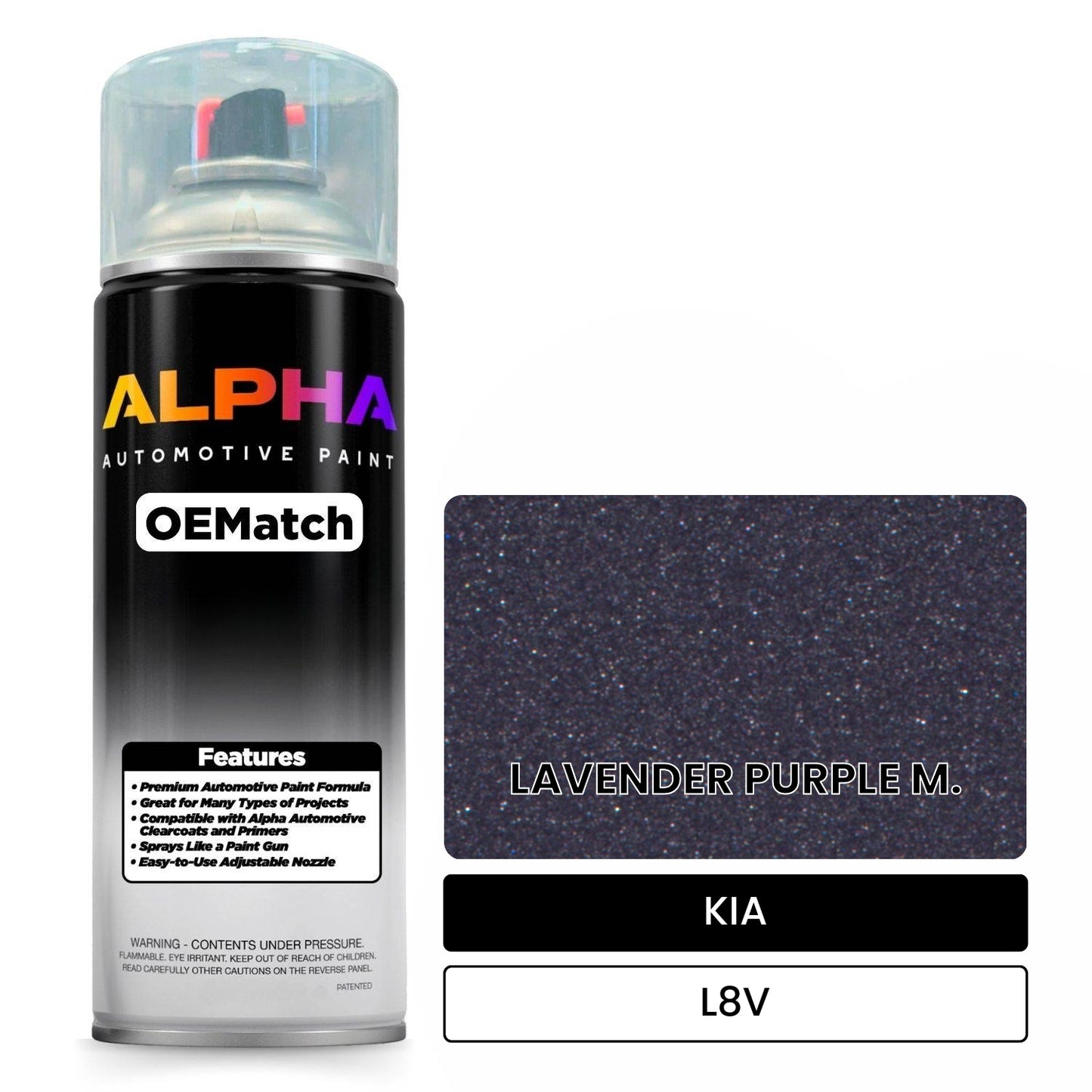 KIA LAVENDER PURPLE M. L8V OEMatch Spraycan