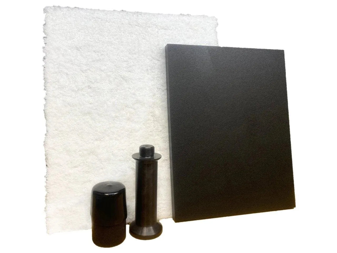 KXK Dynamics 1.38 XP Pad Punch and Pad Sheet Bundle including black punch tool, black sheet, and white textured pad sheet