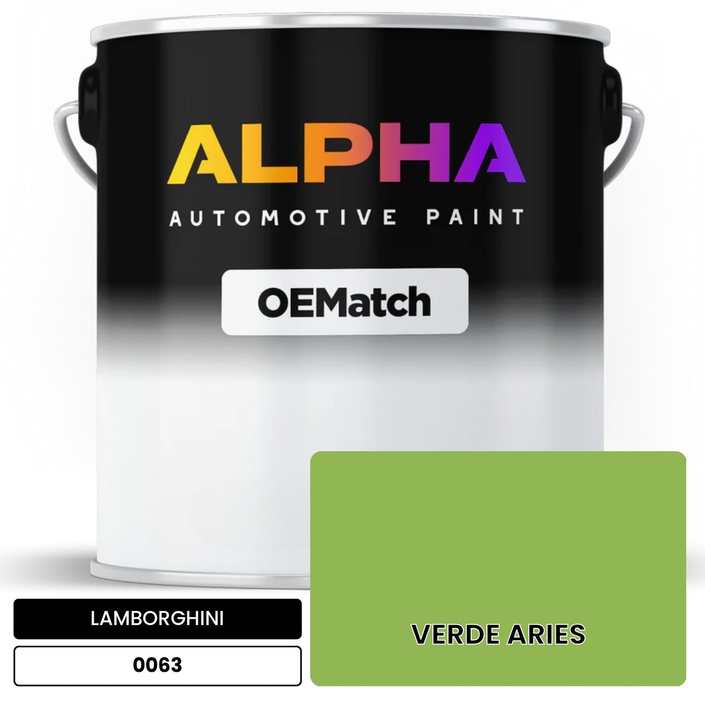 LAMBORGHINI VERDE ARIES 0063 OEMatch Basecoat