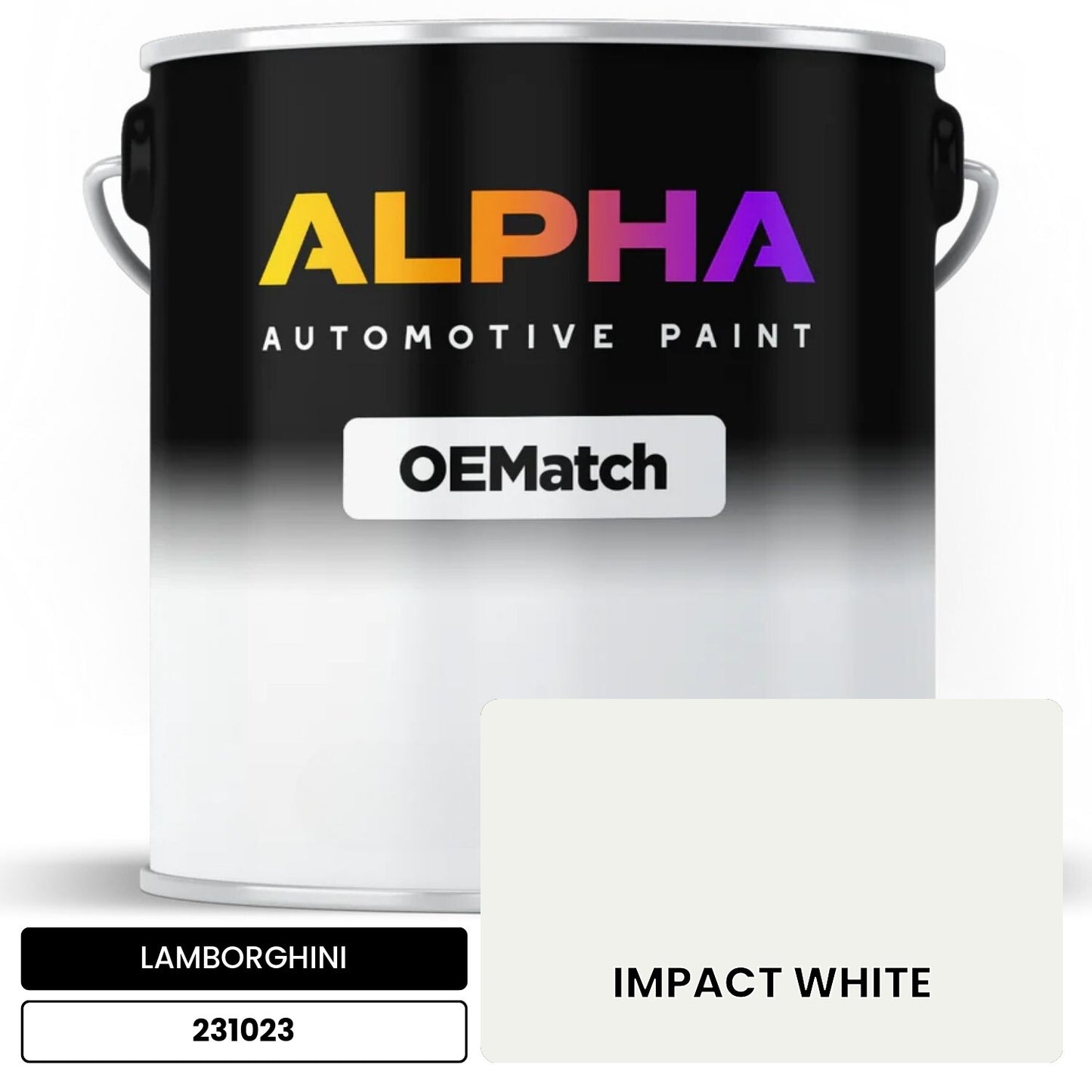 LAMBORGHINI IMPACT WHITE 231023 OEMatch Basecoat