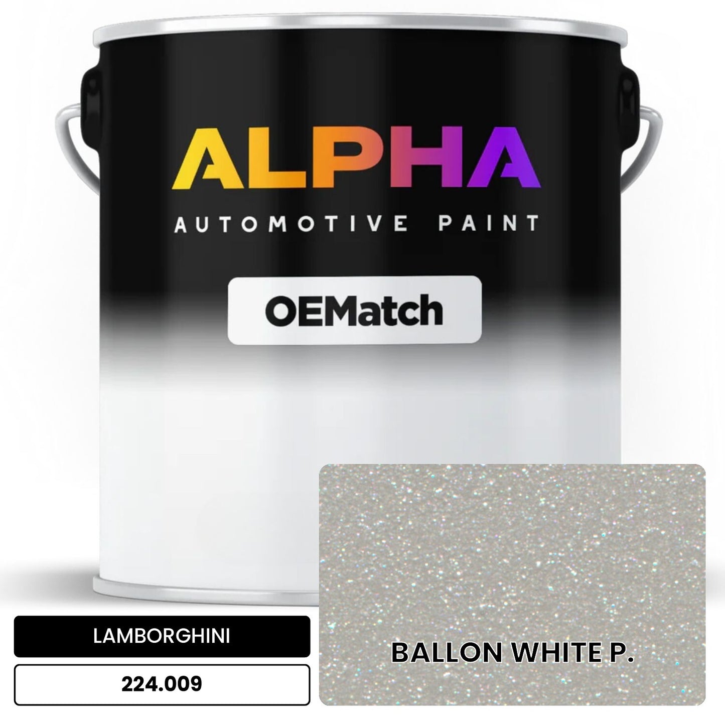 LAMBORGHINI BALLON WHITE P. 224.009 OEMatch Basecoat
