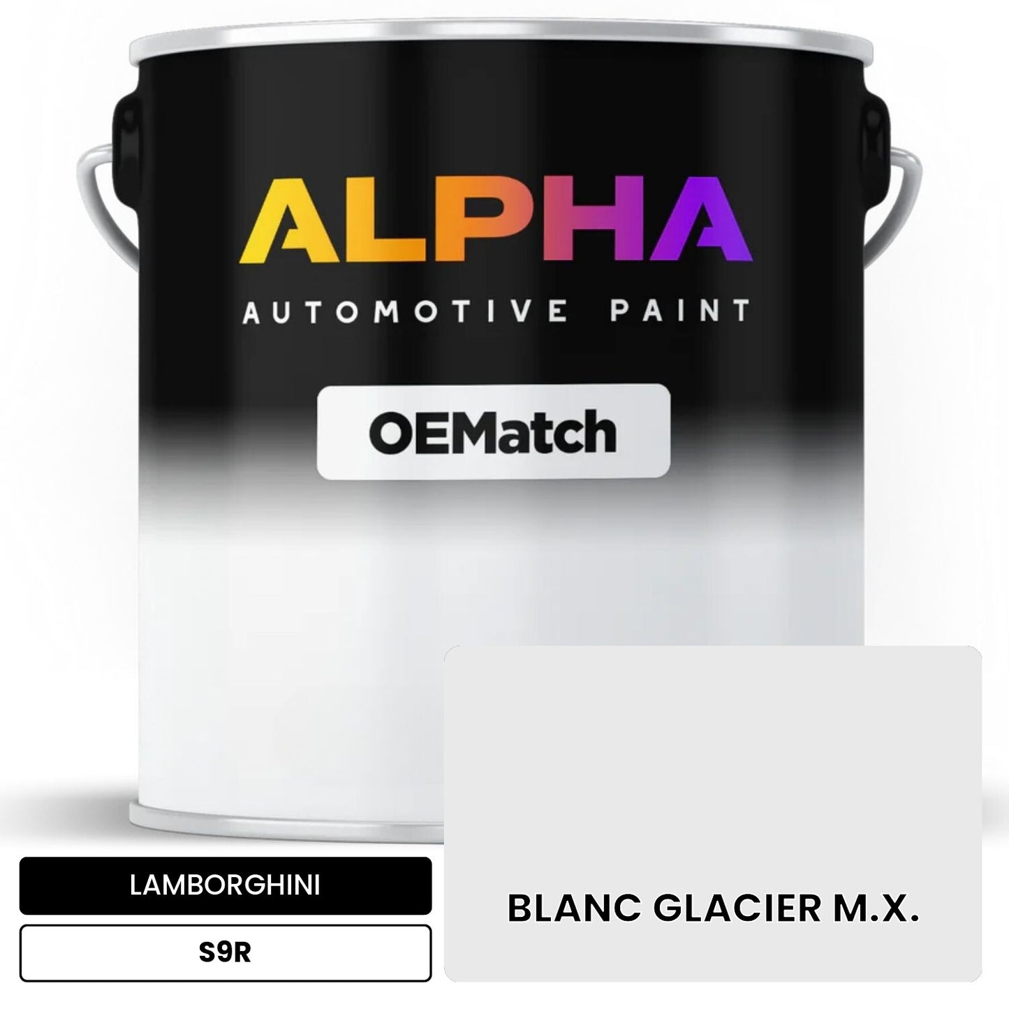 LAMBORGHINI BLANC GLACIER M.X. S9R OEMatch Basecoat