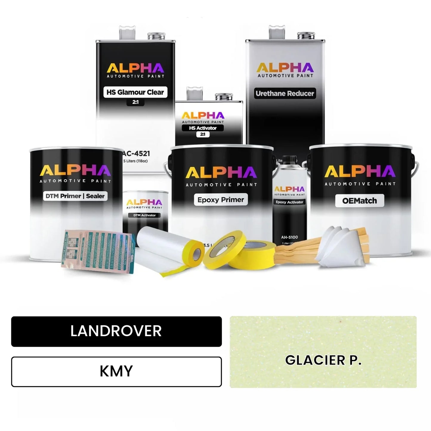 LANDROVER GLACIER P. KMY OEMatch Vehicle Paint Kit
