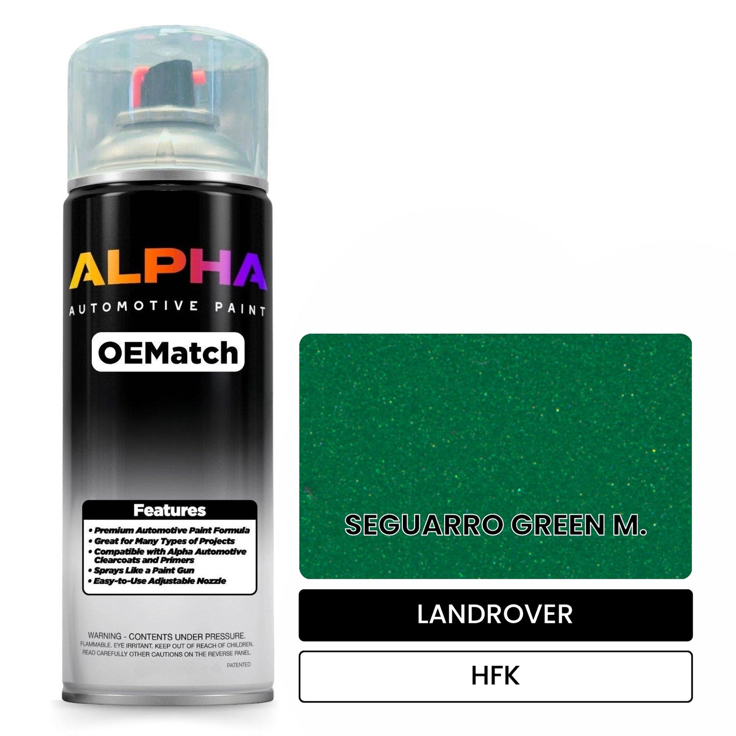 LANDROVER SEGUARRO GREEN M. HFK OEMatch Spraycan