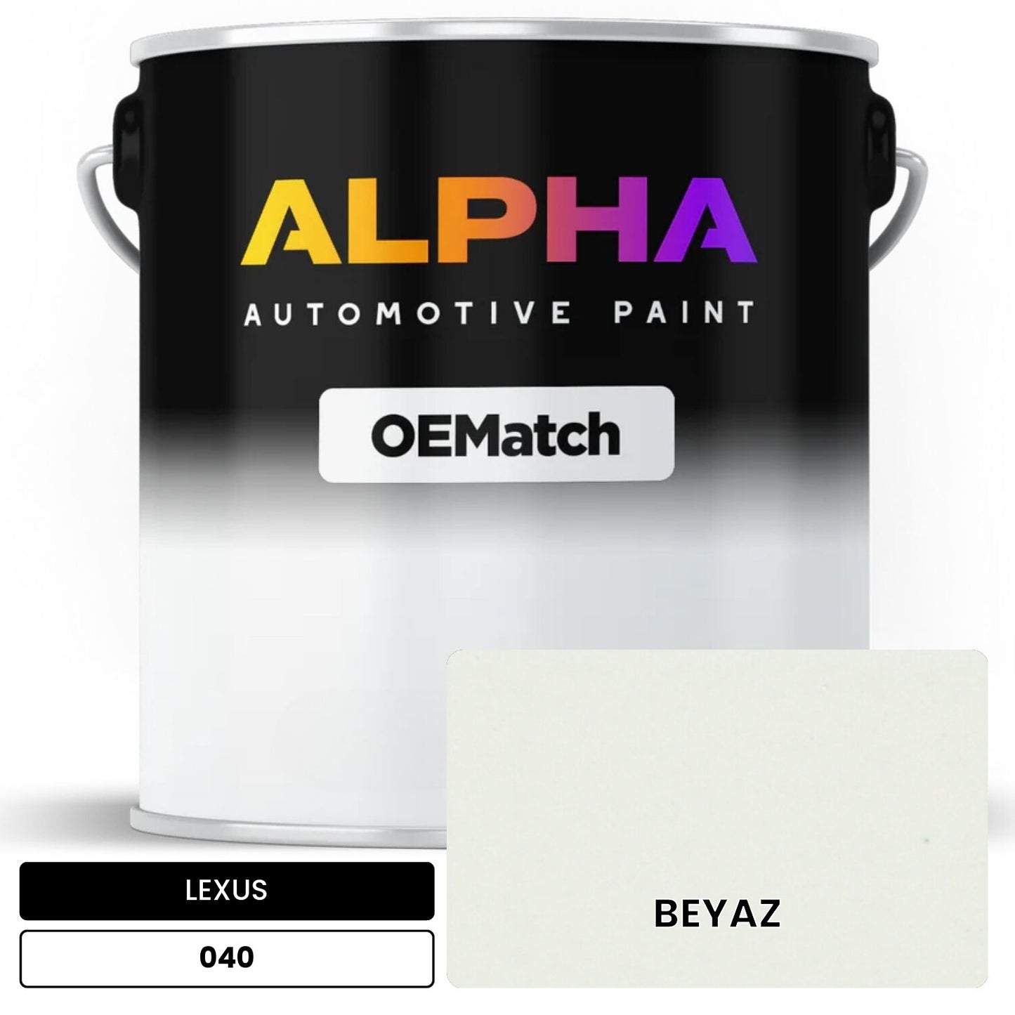 LEXUS BEYAZ 040 OEMatch Basecoat