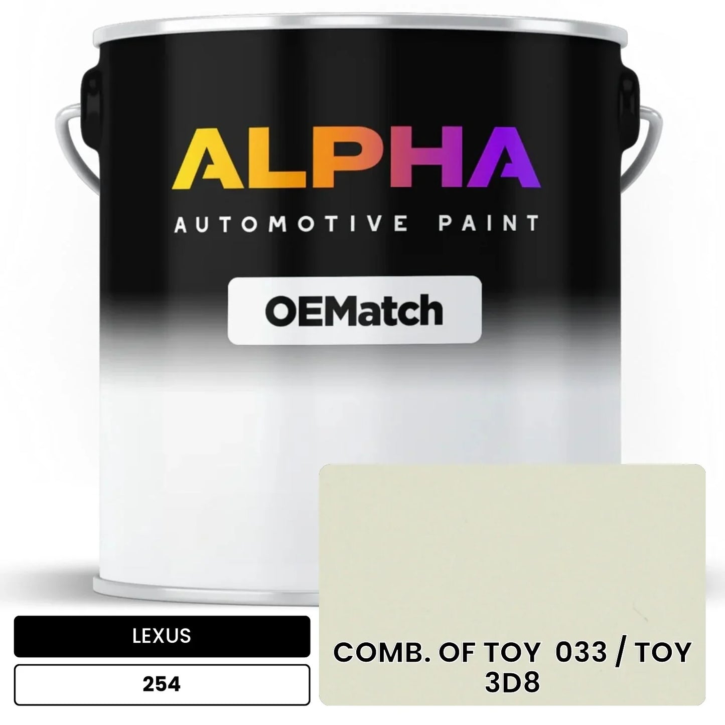 LEXUS COMB. OF TOY 033 / TOY 3D8 254 OEMatch Basecoat